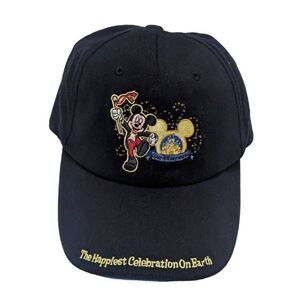 Walt Disney World Celebration Mickey Mouse Adjustable Strapback Hat‎